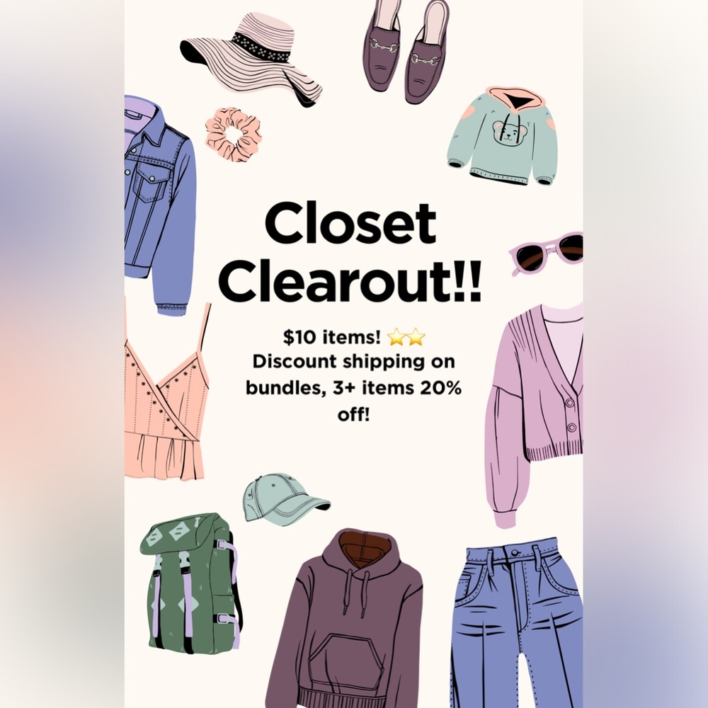 All ⭐️⭐️ items $10 & $5!!!!